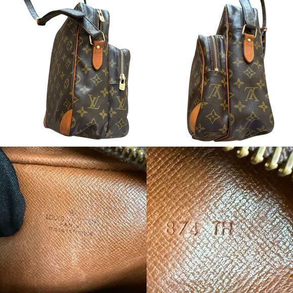 Authentic Louis Vuitton Monogram Crossbody Bag Amazon GM Large Unisex Women - Picture 7 of 7